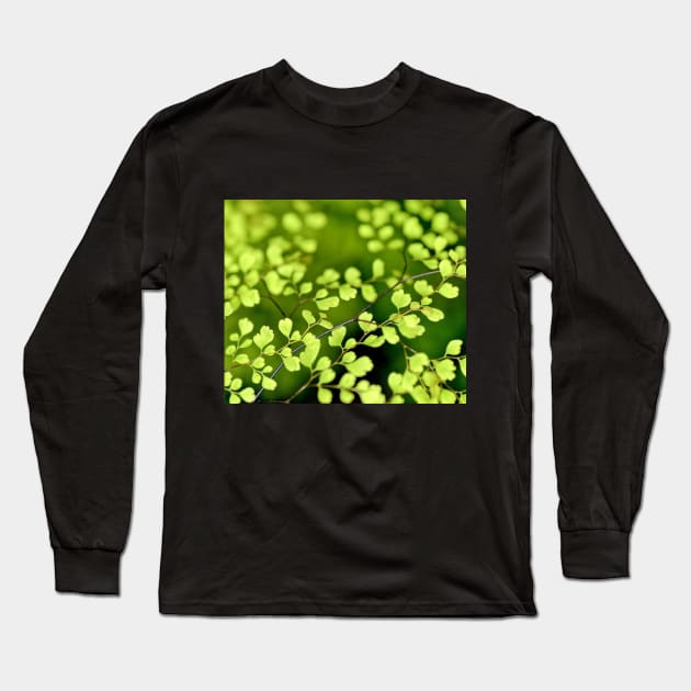 Awesome green leaves tree Long Sleeve T-Shirt by Designdaily